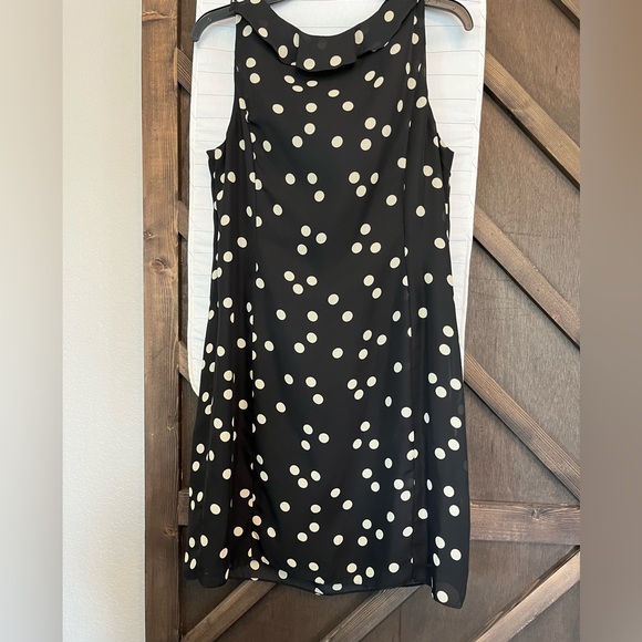 Adrianna Pappel Polka Dot Ruffle Dress Size 14 - Picture 3 of 6